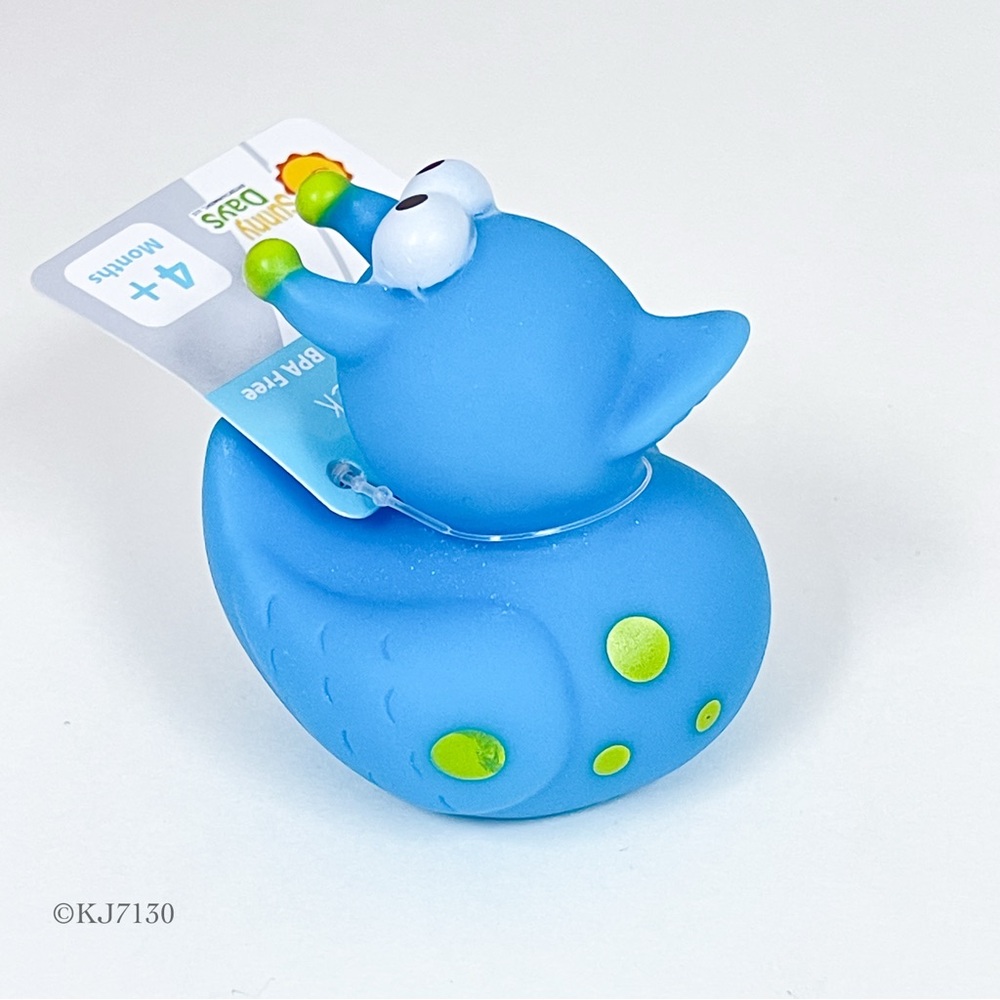 Sunny Days Blue & Green Alien Rubber Duck Duckie Jeep Ducking NWT 2.5”
